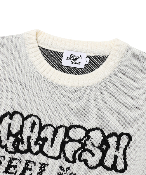 Cavish（カビシ）の「MEGA CYCLONE KNIT SWEATER IVORY(CV2EFUK601A)（ニット/セーター・レディース・アイボリー・SMALL/MEDIUM/LARGE）」の3枚目の写真