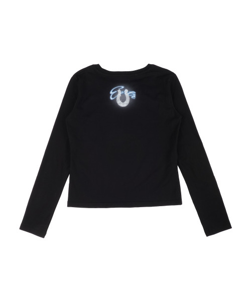 ERTR（イーアールティーアール）の「[ERTR x ニードル]コズミックホース L/S Tシャツ スモールフィット (ブラック)（Tシャツ/カットソー・メンズ・その他・SMALL）」の3枚目の写真