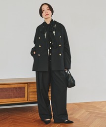 PUAL CE CIN | 【SMLサイズ展開】【セットアップ対応】TRツータックスラックスパンツ(スラックス)