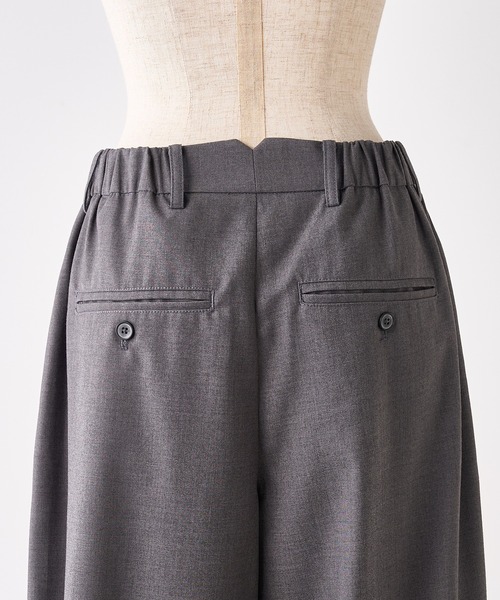 PUAL CE CIN（ピュアルセシン）の「【SMLサイズ展開】【セットアップ対応】TRツータックスラックスパンツ（スラックス・レディース・ブラック/グレー/ネイビー・SMALL/MEDIUM/LARGE）」の11枚目の写真