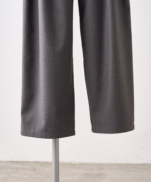 PUAL CE CIN（ピュアルセシン）の「【SMLサイズ展開】【セットアップ対応】TRツータックスラックスパンツ（スラックス・レディース・ブラック/グレー/ネイビー・SMALL/MEDIUM/LARGE）」の13枚目の写真