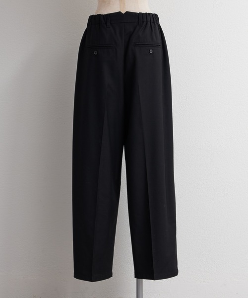 PUAL CE CIN（ピュアルセシン）の「【SMLサイズ展開】【セットアップ対応】TRツータックスラックスパンツ（スラックス・レディース・ブラック/グレー/ネイビー・SMALL/MEDIUM/LARGE）」の19枚目の写真