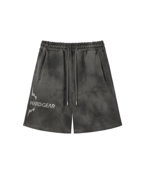 HARDGEAR APPAREL(ハードギアアパレル)の「タイダイ スウェット ショーツ ウォッシュドブラック(その他パンツ・メンズ・その他・LARGE/MEDIUM/SMALL/X-LARGE)」の1枚目の写真