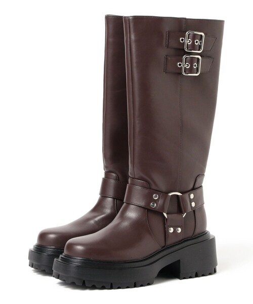 Ray BEAMS（レイビームス）の「ベルト エンジニア ブーツ（ブーツ・レディース・ブラック/ダークブラウン・23.5cm/24.0cm/24.5cm/25.0cm/23.0cm）」の13枚目の写真