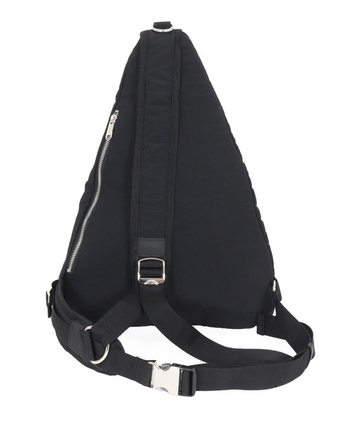ADAM PATEK(アダムパテック)の「【ADAMPATEK/アダムパテック】nylon sling bag ナイロンスリングバッグ(ショルダーバッグ・メンズ・ブラック/グレー・FREE)」の4枚目の写真