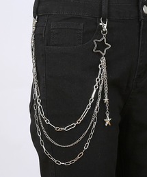 Mayree（メイリー）の「【urge select】Y2K スター/星 モチーフ シルバー ベルトチェーン/ウォレットチェーン（ウォレットチェーン）」
