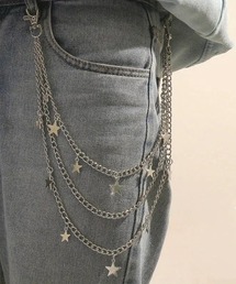 Mayree（メイリー）の「【urge select】Y2K スター/星 モチーフ シルバー ベルトチェーン/ウォレットチェーン（ウォレットチェーン）」