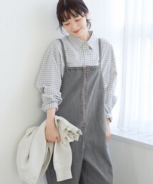 Tストラップシューズ」に該当するレディースのサロペット