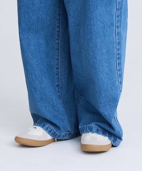 coen（コーエン）の「フロントジップデザインデニムサロペット（サロペット/オーバーオール・レディース・ライトグレー/コバルトブルー・L/M）」の22枚目の写真