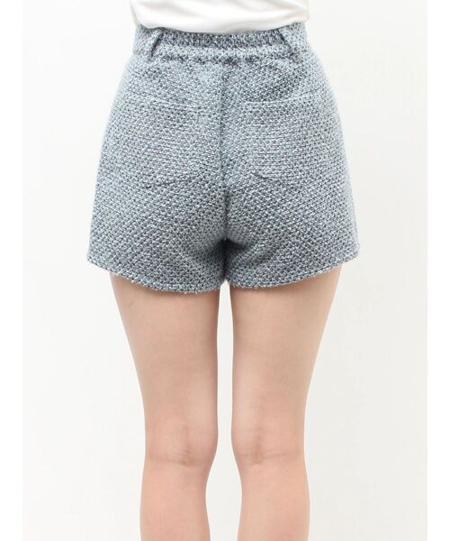 jouetie（ジュエティ）の「コンパクトツイードショーパン【セットアップ対応】（その他パンツ・レディース・ブルー/ピンク/ブラック・MEDIUM）」の6枚目の写真