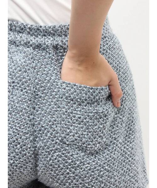 jouetie（ジュエティ）の「コンパクトツイードショーパン【セットアップ対応】（その他パンツ・レディース・ブルー/ピンク/ブラック・MEDIUM）」の8枚目の写真