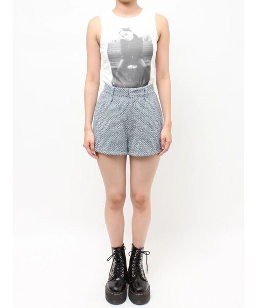 jouetie（ジュエティ）の「コンパクトツイードショーパン【セットアップ対応】（その他パンツ・レディース・ブルー/ピンク/ブラック・MEDIUM）」の11枚目の写真