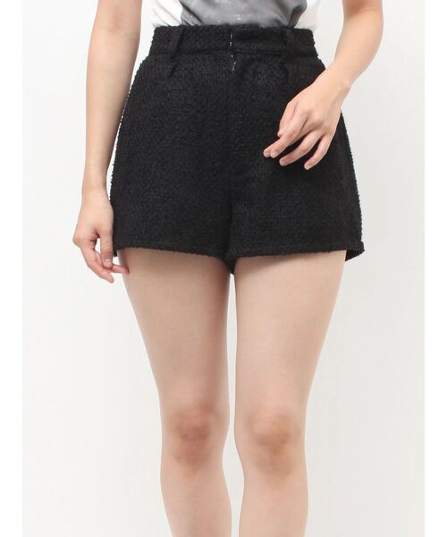 jouetie（ジュエティ）の「コンパクトツイードショーパン【セットアップ対応】（その他パンツ・レディース・ブルー/ピンク/ブラック・MEDIUM）」の15枚目の写真