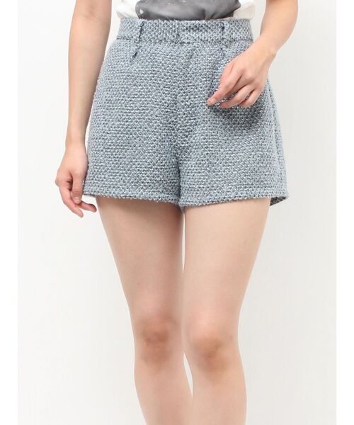 jouetie（ジュエティ）の「コンパクトツイードショーパン【セットアップ対応】（その他パンツ・レディース・ブルー/ピンク/ブラック・MEDIUM）」の17枚目の写真