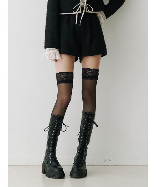 jouetie（ジュエティ）の「コンパクトツイードショーパン【セットアップ対応】（その他パンツ・レディース・ブルー/ピンク/ブラック・MEDIUM）」の20枚目の写真