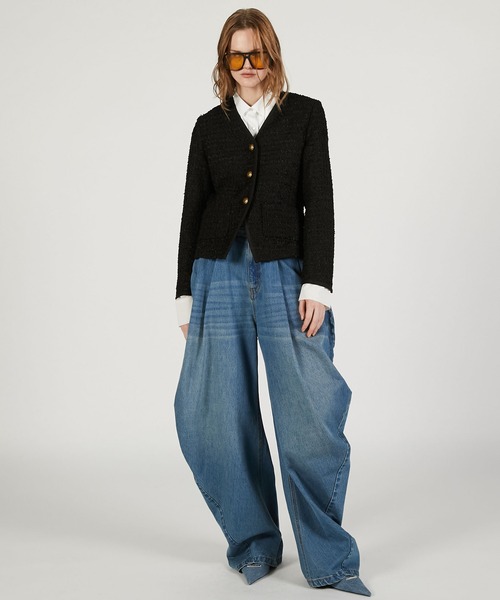 Pre-Order】ドレープデニムパンツ / Drape Denim Pants（デニムパンツ