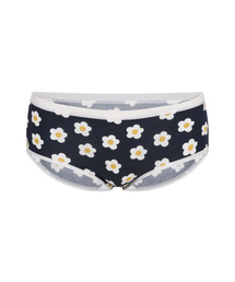 MEUNDER（ミーアンダー）の「[W] Tree Triangle Panties White Flower_Navy（ショーツ）」