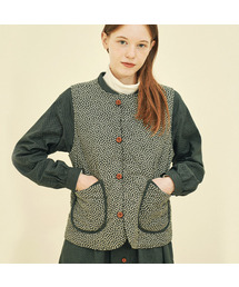 CHIQUITA（チキータ）の「Quilting Vest (Flower) Green 243103FGN（ダウンベスト・レディース）」