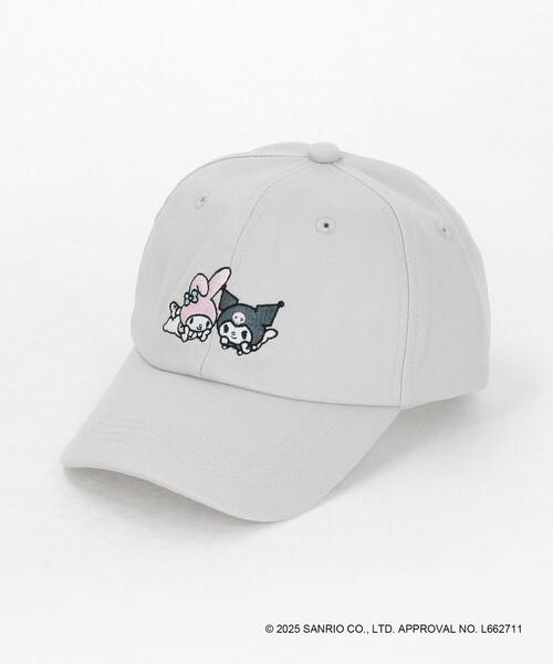 green label relaxing（グリーンレーベルリラクシング）の「【別注】＜URBAMENT＞SANRIO キャップ / CAP / キッズ（キャップ・キッズ・ライトグレー/ライトブルー/ブラック・FREE(52-55cm)）」の3枚目の写真