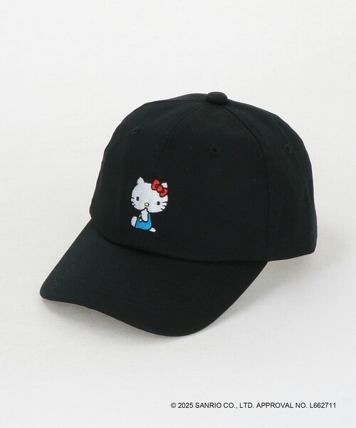 green label relaxing（グリーンレーベルリラクシング）の「【別注】＜URBAMENT＞SANRIO キャップ / CAP / キッズ（キャップ・キッズ・ライトグレー/ライトブルー/ブラック・FREE(52-55cm)）」の2枚目の写真