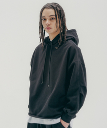 PSSHOPPER（ピーエスショッパ）の「Small Logo Washed Cutting Hoodie [Black]（パーカー）」