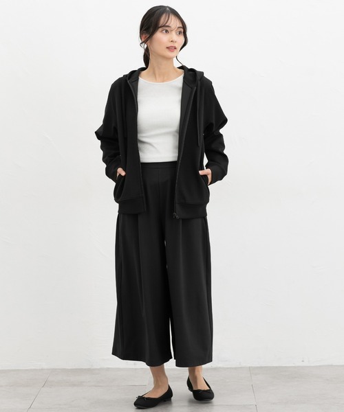 Honeys(ハニーズ)の「きれいめガウチョパンツ(その他パンツ・レディース・スミクロ/ネイビー/スモーキーグリーン系/ブラック/ライトベージュ・3L/L/LL/M/S)」の6枚目の写真