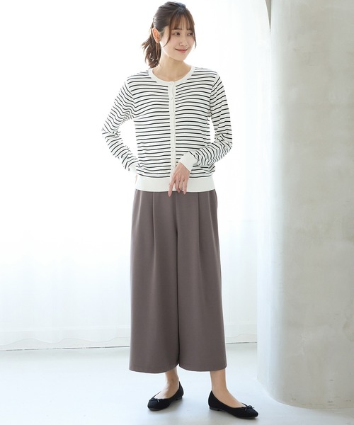 Honeys(ハニーズ)の「きれいめガウチョパンツ(その他パンツ・レディース・スミクロ/ネイビー/スモーキーグリーン系/ブラック/ライトベージュ・3L/L/LL/M/S)」の13枚目の写真