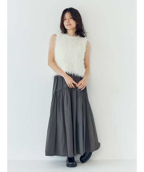 Ungrid（アングリッド）の「フェザーヤーンニットベスト（ニット/セーター・レディース・オフホワイト/ブルー/ブラック・FREE）」の15枚目の写真