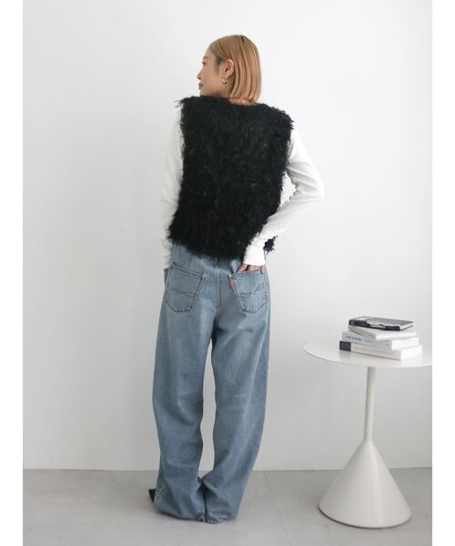 Ungrid（アングリッド）の「フェザーヤーンニットベスト（ニット/セーター・レディース・オフホワイト/ブルー/ブラック・FREE）」の21枚目の写真