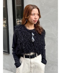 Ungrid | フェザーヤーンニットベスト(ニット/セーター)