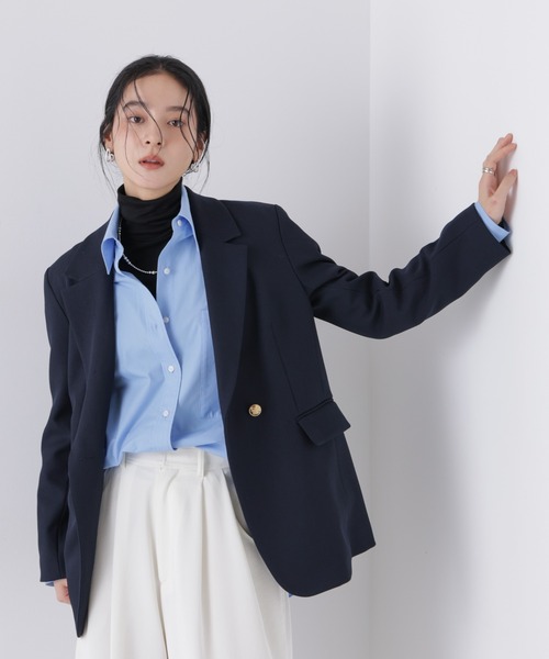 ツイーディーカルゼテーラードダブルジャケット（テーラードジャケット