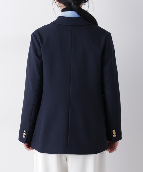 NANO universe（ナノユニバース）の「ツイーディーカルゼテーラードダブルジャケット（テーラードジャケット・レディース・ダークネイビー/グレー・S/M）」の20枚目の写真