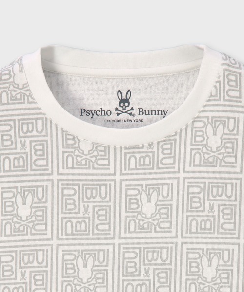 Psycho Bunny(サイコバニー)の「ジオメトリック PBモノグラム ロングスリーブTシャツ(Tシャツ/カットソー・メンズ・ブラック/ホワイト・LARGE/MEDIUM/SMALL/X-LARGE)」の4枚目の写真