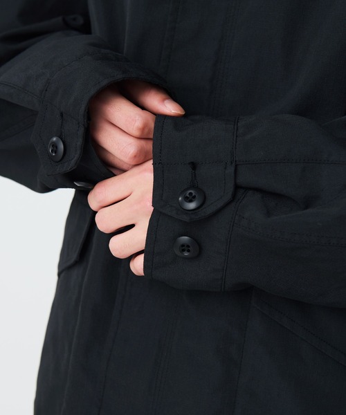 Snow Peak(スノーピーク)の「Snow Peak / TAKIBI Ripstop Field Jacket リップストップ フィールドジャケット難燃(テーラードジャケット・メンズ・ブラック/オリーブ・M/L/S/XL)」の16枚目の写真
