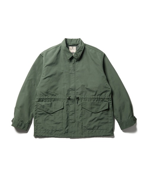 Snow Peak(スノーピーク)の「Snow Peak / TAKIBI Ripstop Field Jacket リップストップ フィールドジャケット難燃(テーラードジャケット・メンズ・ブラック/オリーブ・M/L/S/XL)」の4枚目の写真