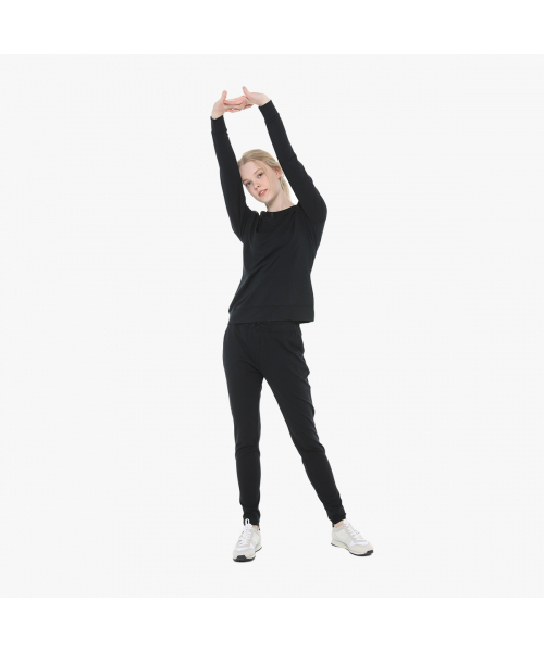 MO SPORTS（モースポーツ）の「モ ソフトパンツ レディース (ブラック)（スウェットパンツ・レディース・その他・M）」の2枚目の写真