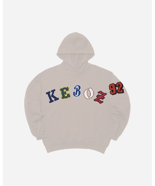 KEBOZ（ケボズ）の「SMR SWEAT HOODIE 2（パーカー・メンズ・チャコールグレー/イエロー/クリーム/ネイビー・XL/L/M/S/2XL）」の3枚目の写真