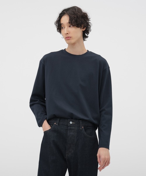 セール】PLAIN COTTON JERSEY TOP（Tシャツ/カットソー）｜MARGARET