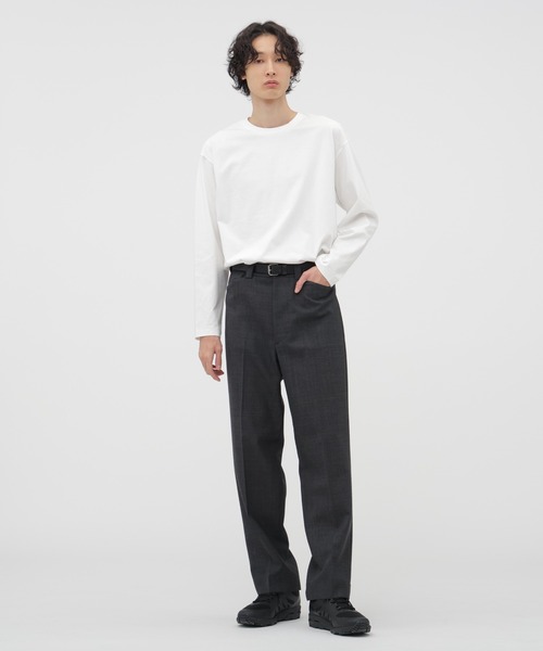 MARGARET HOWELL(マーガレットハウエル)の「PLAIN COTTON JERSEY TOP(Tシャツ/カットソー・メンズ・ホワイト/ネイビー/ブラック・LARGE/MEDIUM)」の4枚目の写真