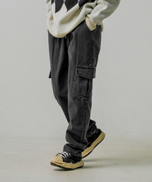 RUGGED HOUSE（ラギッドハウス）の「ダグスタンダード カーゴデニムパンツ ブラック（デニムパンツ）」