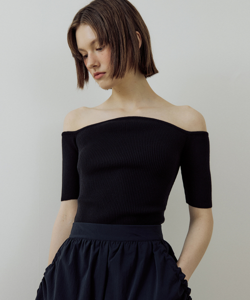 LUCIR ZU(ルシールズ)の「Upper Lips Knit (black)(ニット/セーター・レディース・その他・FREE)」の2枚目の写真