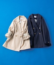 human woman（ヒューマンウーマン）の「◆撥水チノミディトレンチ（トレンチコート）」