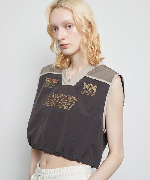 LARTIGENT(ラーティゼン)の「L3 NYLON STRING VEST(BROWN)(ベスト・レディース・その他・FREE)」の3枚目の写真