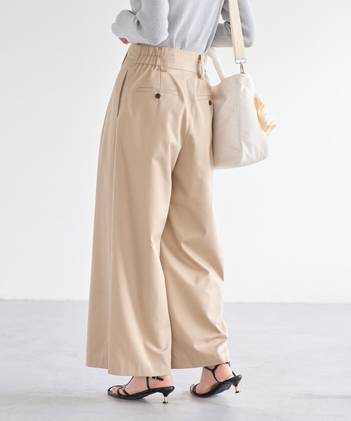 VIS（ビス）の「フロントタックデザインワイドパンツ（その他パンツ・レディース・ライトグレー/ベージュ・S/M）」の10枚目の写真