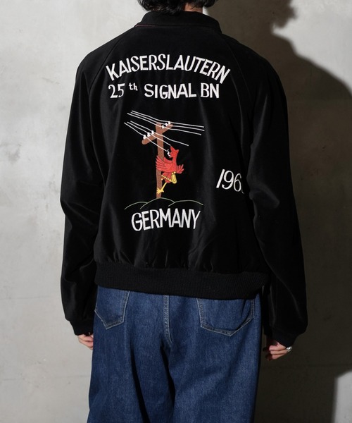 THRIFTY LOOK(スリフティールック)の「THRIFTY LOOK / スリフティールック SOUVENIR GERMANY BLOUSON スーベニアジャケット 刺繍(ブルゾン・メンズ・ブラック/ネイビー/ブラック系その他・LARGE/MEDIUM)」の8枚目の写真
