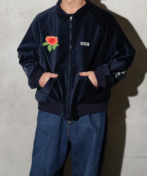 THRIFTY LOOK(スリフティールック)の「THRIFTY LOOK / スリフティールック SOUVENIR GERMANY BLOUSON スーベニアジャケット 刺繍(ブルゾン・メンズ・ブラック/ネイビー/ブラック系その他・LARGE/MEDIUM)」の17枚目の写真