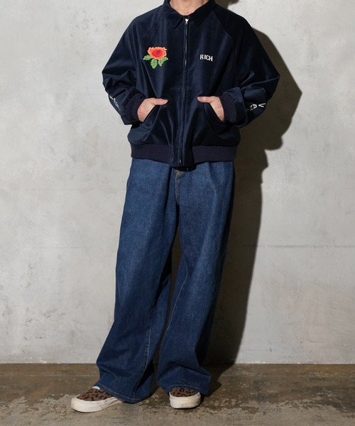 THRIFTY LOOK(スリフティールック)の「THRIFTY LOOK / スリフティールック SOUVENIR GERMANY BLOUSON スーベニアジャケット 刺繍(ブルゾン・メンズ・ブラック/ネイビー/ブラック系その他・LARGE/MEDIUM)」の21枚目の写真
