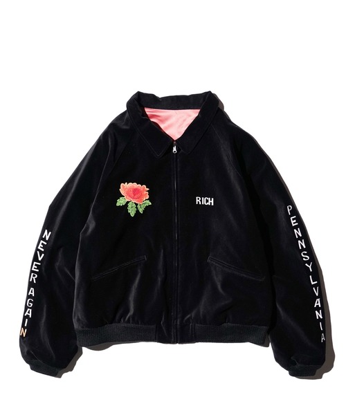 THRIFTY LOOK(スリフティールック)の「THRIFTY LOOK / スリフティールック SOUVENIR GERMANY BLOUSON スーベニアジャケット 刺繍(ブルゾン・メンズ・ブラック/ネイビー/ブラック系その他・LARGE/MEDIUM)」の22枚目の写真
