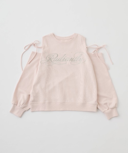 OLIVE des OLIVE(オリーブデオリーブ)の「肩あきスウェット(スウェット・レディース・ネイビー/オートミール/ピンク・FREE)」の3枚目の写真