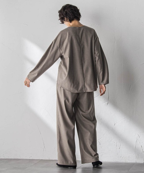 MAYSON GREY(メイソングレイ)の「【叶えるSET UP】起毛フォルムスリーブブラウス≪手洗い可能≫(シャツ/ブラウス・レディース・ベージュ/ブラック・M)」の17枚目の写真